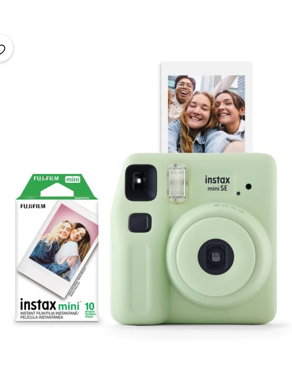 Fujifilm instax mini SE Instant Camera - Mint Green